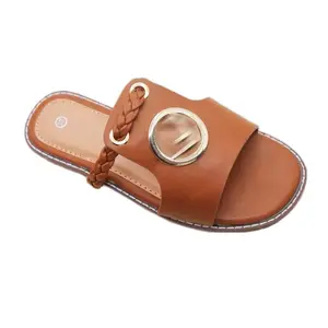 Women's Padded Strap Wedge Sandals Stylish Checked Striped Design Lightweight Comfortable Leather Insole Flexible Rubber Sole Perfect for Business Casual Outfits