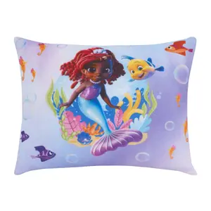 Disney Jr. Ariel Squishy Toddler Pillow, Purple, Toddler Girl, Rectangle