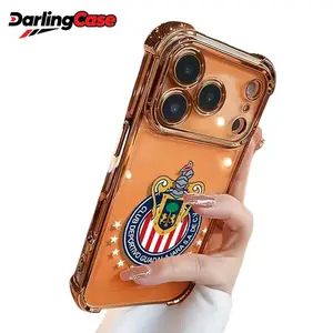 DarlingCase New Electroplated Transparent TPU Airbag Shock-Proof Phone Case Compatible with iPhone 17 Pro Max 16 15 14 13 12 11 Pro Max Stylish and Durable Protection for Your Device