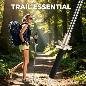 Adjustable Telescopic Support Stick with Non-Slip Handle for Outdoor Walking and Daily Use