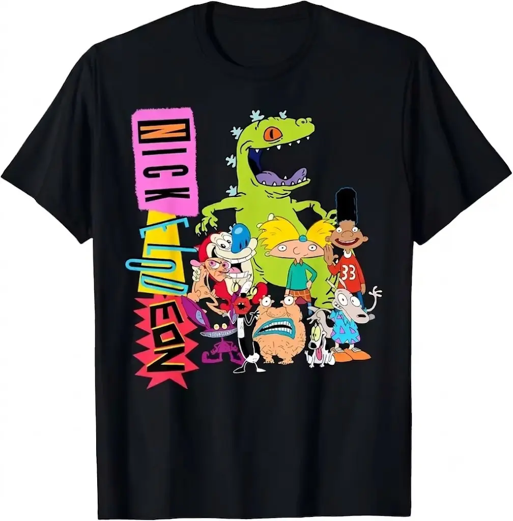 Vintage Rugrats Cartoon T-Shirt | Happy Characters Graphic Tee | Nickelodeon 90s Nostalgia Shirt | Retro Streetwear Top | Unisex Fan Gift