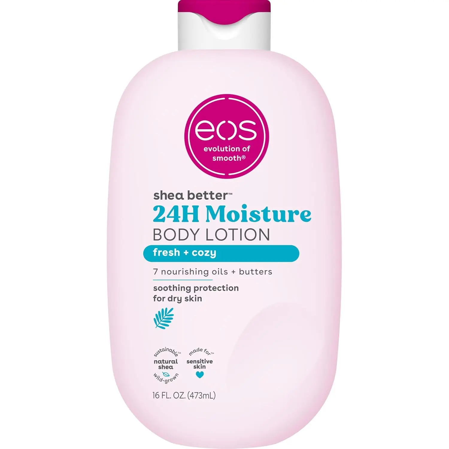 eos Natural Shea Better Body Lotion, Fresh & Cozy, 16 fl oz