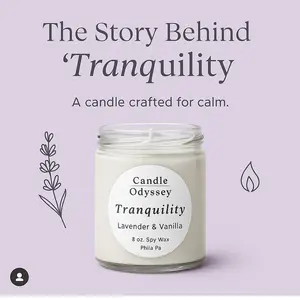 Tranquility   8oz soy wax candle