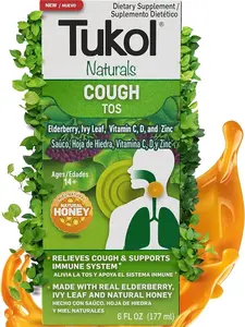 TUKOL Naturals Liquid Cough Syrup for Ages 14+, Infused with Pure Honey and Natural Ingredients, 6 oz. - 1 Pack
