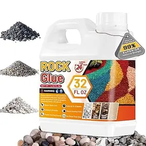Glue for Landscaping - 32 Oz Strong Stone Mulch Glue, Long-Lasting Gravel Adhesive for Garden, Yards, Plants, Walkway, Pebbles, Pea Fish Tank Gravel, Rubber Mulch Bindere for Landscaping
