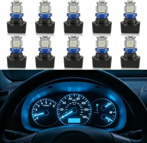 PC168 T10 194 168 LED Light Bulbs Instrument Panel Gauge Cluster Dashboard with Twist Lock Socket Bright Ice Blue