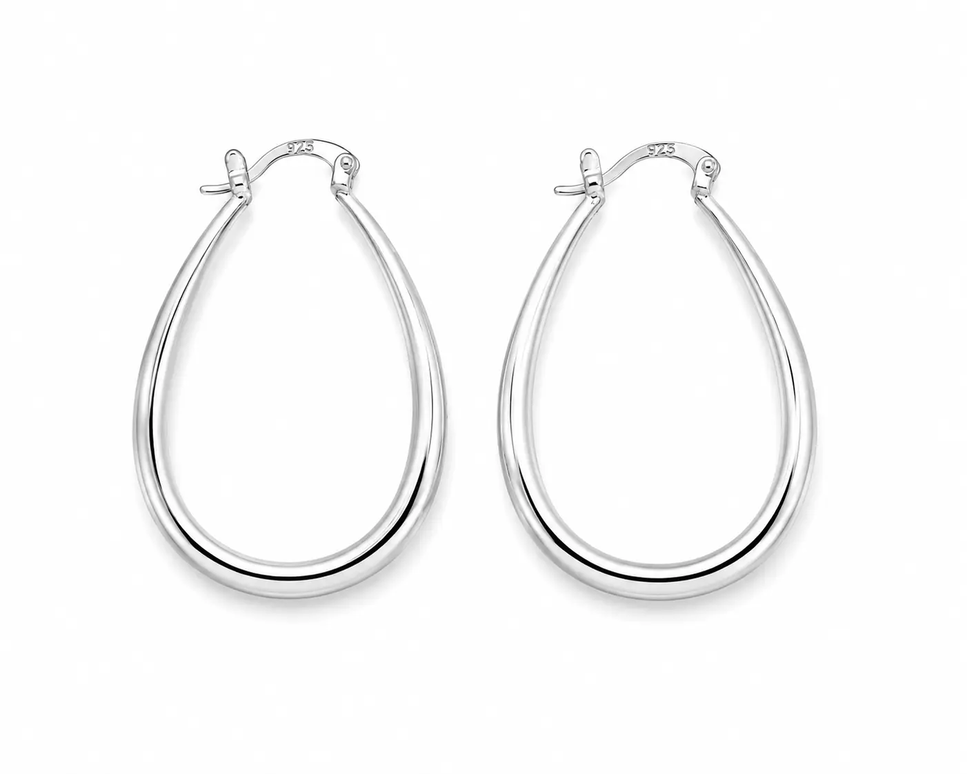 Women's 925 Sterling Silver Teardrop Hoop Earrings, Fashion Jewelry Accessories