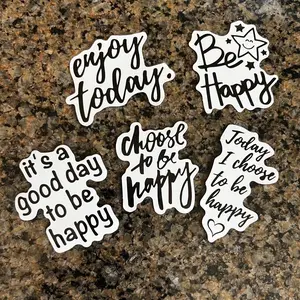 Enjoy Today Sticker 5Pack Stickers Window Decals Waterproof Gift Decoration