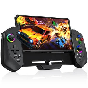 Switch Controller for Switch Oled, RGB Joypad with Adjustable Turbo, Dual Motor Vibration, Handheld Pro Controller for Gaming