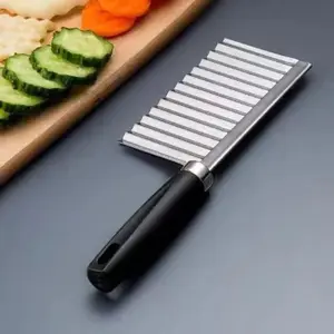 Wolf Tooth Potato Cutter, Wave Pattern Knife, Kitchen Home Vegetable Chopper, Fancy Slicer, Special for French Fries and Potatoes