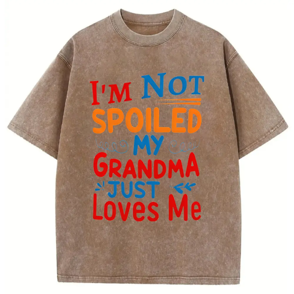 Washed T-shirt-Coffee