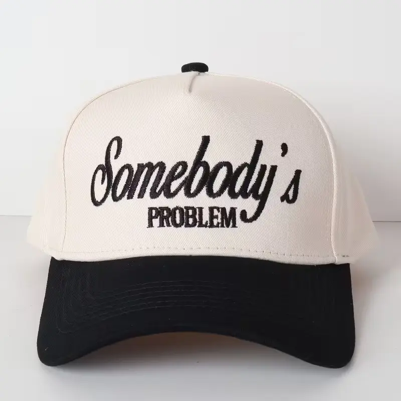 Somebody’s Problem Embroidered Baseball Hat Custom Thread Color Vintage Soft Cotton Adjustable Cap Trendy Streetwear Gift for Men & Women