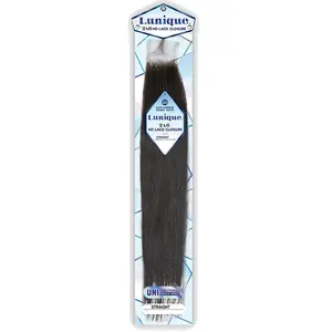 Sensationnel Lunique 15A 100% Virgin Remy Human Hair 2x6 HD Lace Closure - STRAIGHT 12/18"
