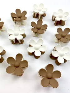 Color Block Flower Hair Clip