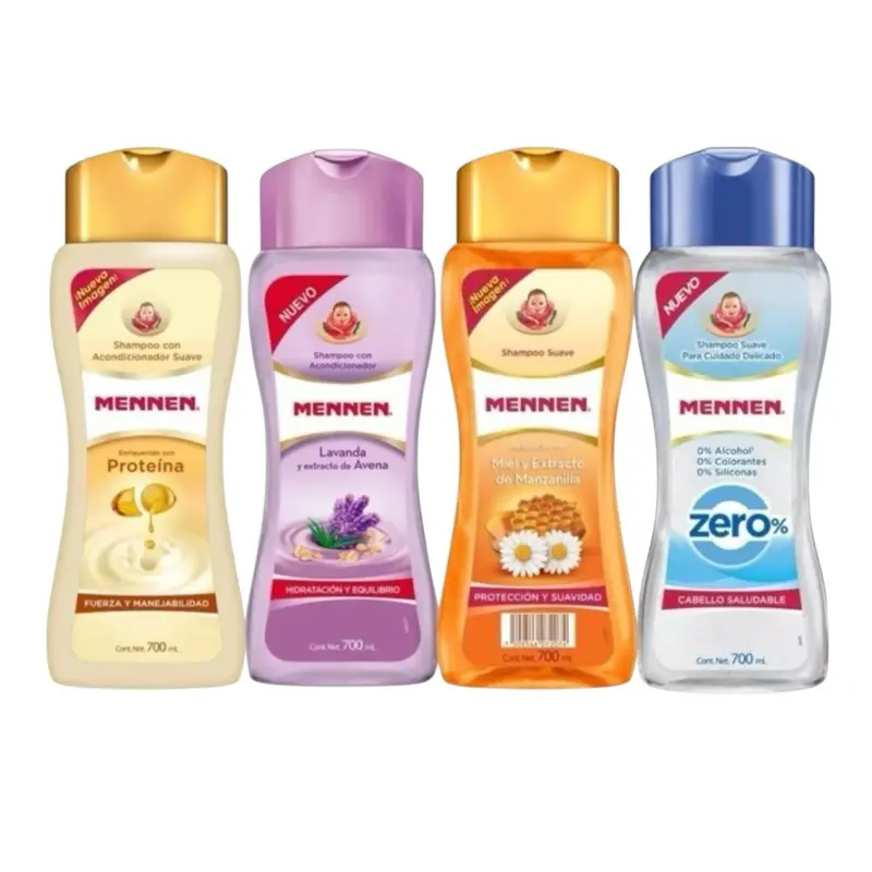 Mennen Shampoo 700ml - Pure and Gentle Care for All Hair Types with Balanced Hydration & No Alcohol Formula
