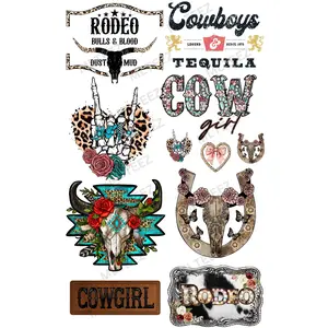 RODEO (3) PREMADE GANGSHEET  - 22X36 DTF TRANSFERS - DIRECT TO FILM