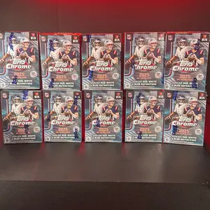 Pick Your Team Break -10x 2025 Topps Chrome Football Blaster Box