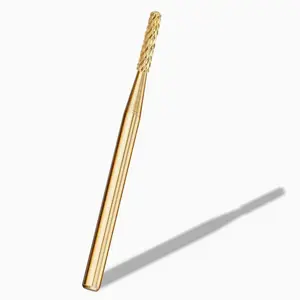 Safety Sealing Cuticle Tungsten Nail Bit - For any Nail Enhancements Gold