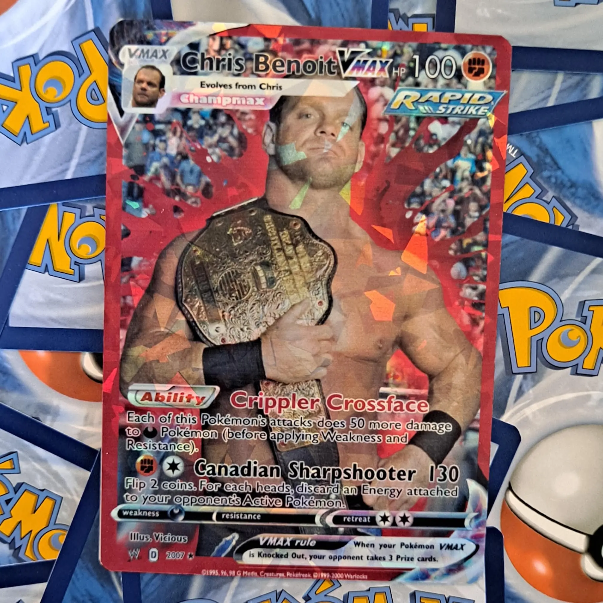 Chris Benoit Pokemon Card Chris Benoit Pokemon Card