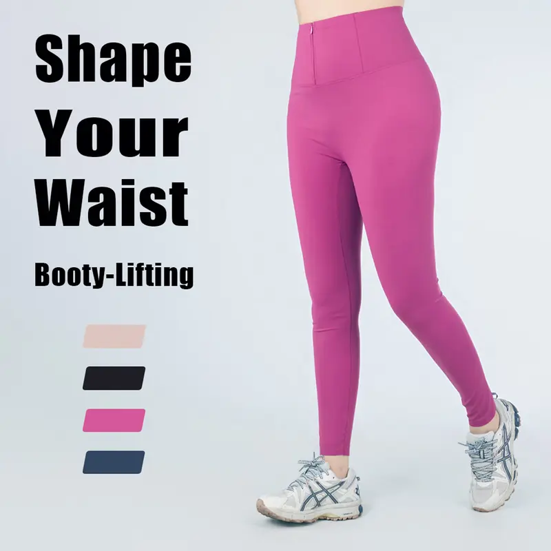 BABY JOY UltraSculpt High-Waisted Yoga Pants with Pockets -Tummy Control & Booty Lifting Scrunch forTraining, Outdoor | Lightweight & Breathable - Matariki Studio