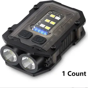 Portable Mini Keychain Flashlight, 1 Count Rechargeable Double Light Source Super Bright Flashlight, Outdoor Camping Lighting Supplies