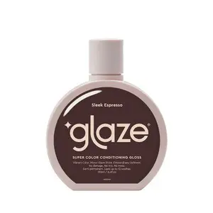 Glaze SuperGloss Color Conditioning Hair Gloss Brunette Sleek Espresso Brown 6.4 fl oz - Imperfect Container