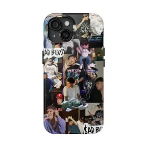 Sad Boyz Junior H Case Cover Compatible with iPhone 16 15 14 13 12 11 Pro Max Mini Trendy Tough Case with SAD BOYZ Design Junior H Singer Music Lover's Gift Aesthetic Phone Case