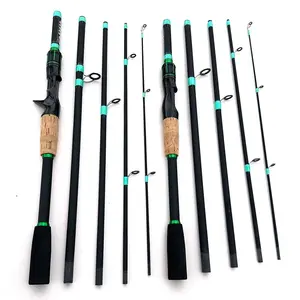 180cm/70.86inch 4 Section Fiberglass Spinner Baitcasting Fishing Rod M Tone Fish Pole Carp Fishing Tackle Accessories