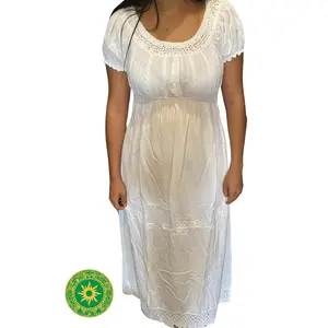 WHITE THREAD DRESS