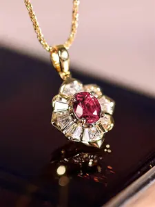 1 pc Glamorous Cubic Zirconia Necklace Pendant For Women For Valentine's Day Gift Engagement Anniversary Party Jewelry Jewelry Gifts