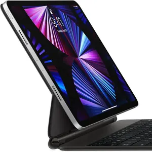 Magic Keyboard: iPad Keyboard case for iPad Pro 11-inch (1st, 2nd, 3rd, 4th gen) and iPad Air (4th, 5th gen, and M2), Great Typing Experience, Built-in trackpad, US English - Black (Renewed)