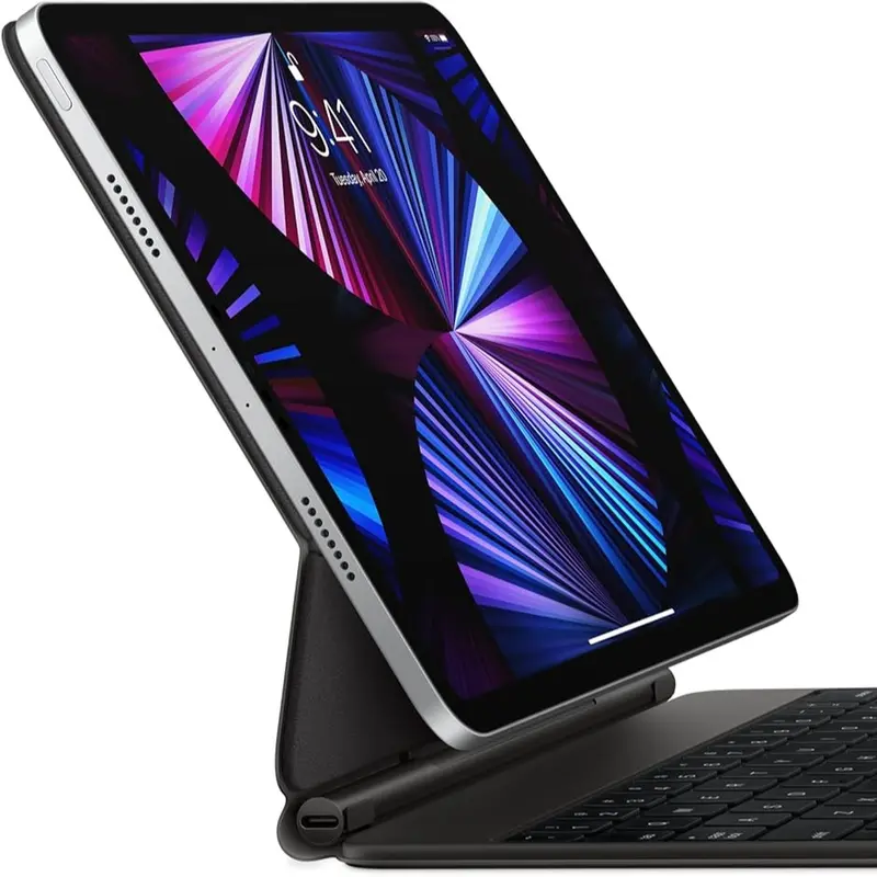 Magic Keyboard: iPad Keyboard case for iPad Pro 11-inch (1st, 2nd, 3rd, 4th gen) and iPad Air (4th, 5th gen, and M2), Great Typing Experience, Built-in trackpad, US English - Black (Renewed)