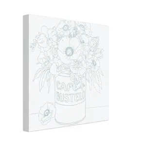 Cafe Bustello Paint-it- Yourself  12x12 Canvas