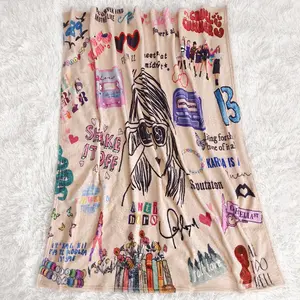 The Eras Tour Blanket, Dressing gown, Soft Comfortable Warm Throw Blanket, Air-conditioned Room Blanket, Warm NapBlanket for Home Office Travel,Home Decor
