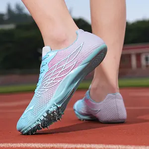 Brand GGOR Professional Marathon Running Shoes for Teenagers, Track and Field Training Spikes, Non-slip Breathable Fitness Running Spikes for Men and Women