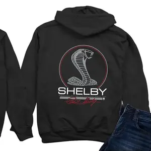 Shelby Cobra Hoodie - Legendary Racing Performance Pullover Sweatshirt for Men, Vintage Car Enthusiast Apparel, Ford Mustang Fan Gift for Auto Lovers