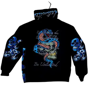 Year of the Snake Zip-Up Hoodie - Stylish Design with Unique Patterns and Comfortable Fit