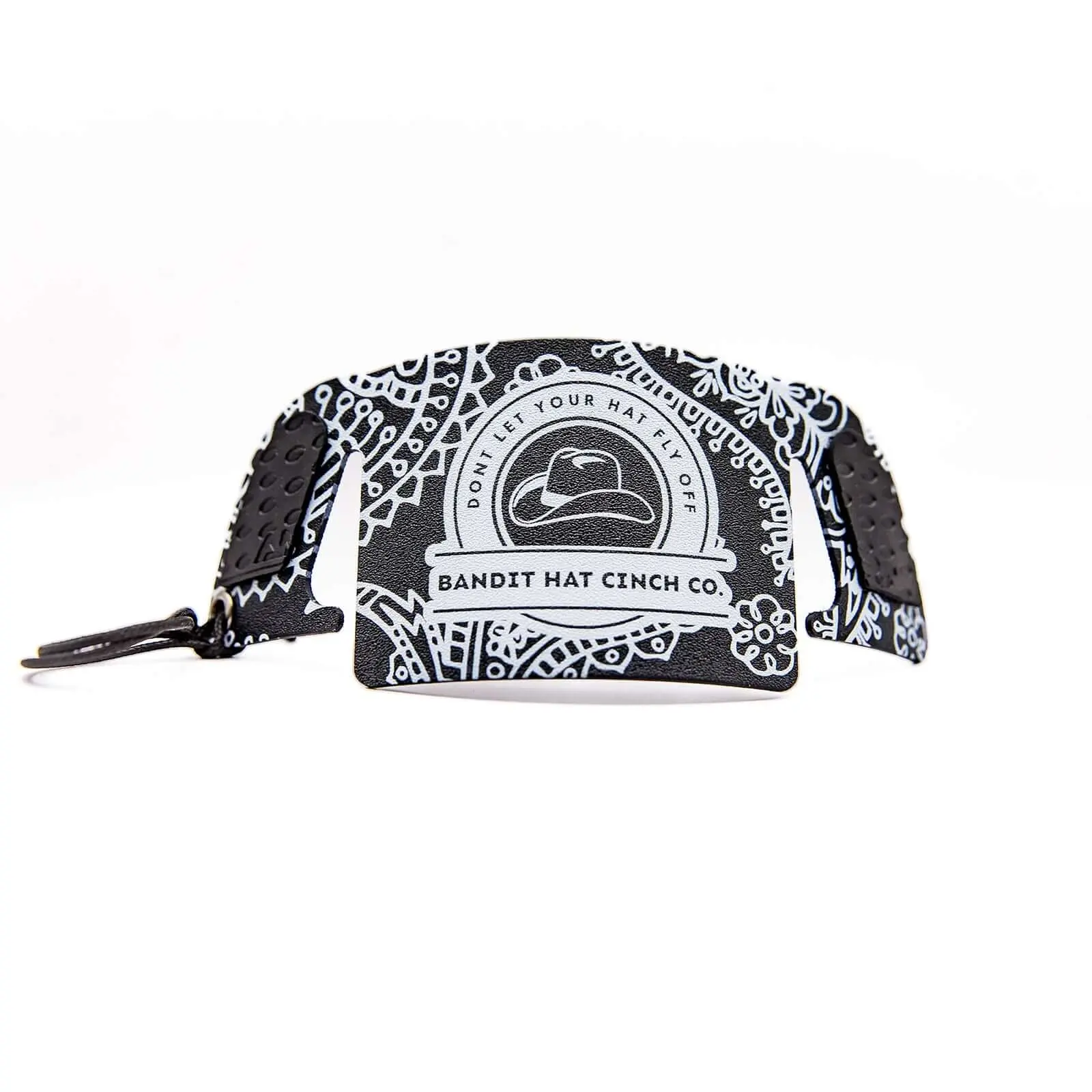 Hat Cinch - Black Paisley Hat Cinch - Black Paisley