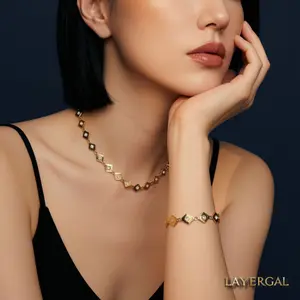 LG002 Hexagonal Harmony Necklace/ Bracelet