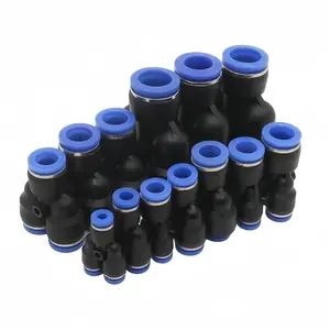 Air Pneumatic PY Connector, 3-Way Air Pneumatic Connector, 4mm-16mm Outer Diameter Hose Push in Gas Plastic Pipe Connector, Quick Connector