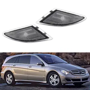 2pcs Euro Style Clear Lens Front Side Marker lamps Light For 2006 2007 2008 2009 2010 Benz W251 R-Class,Replace OEM A 251 820 02 21, A2518200121, 251 820 02 21, 2518200221, A 251 820 01 21, 251 820 01 21, 2518200121
