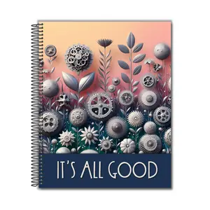 Mental Health Gratitude & Anxiety Mood Journal - Spiral Notebook for Emotional Diary & Management - 90-Day Tracking, Clear Sections, Guided Tracking, Soft Cover, 5 Designs