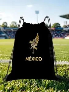 1 pc Mexico Football Drawstring Bags Shopping Unisex Storage Organize Bundle Pocket Rope Bag Match Day Essentials