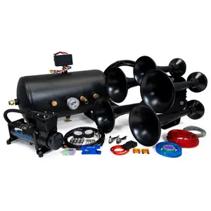 Katrina 544K Nightmare Edition Train Horn Kit | 12-Volt | Perfect for Trucks Katrina 544K Nightmare Edition Train Horn Kit | 12-Volt | Perfect for Trucks