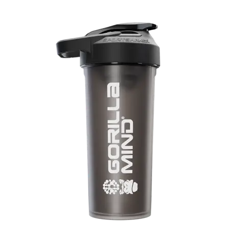 Gorilla Mind SportShaker 27 oz Protein Shaker Bottle - Made in USA, Leakproof Reusable, Durable Powder Sports Water, Problend Mixing, No Grit, Portable Gym & Sports Nutrition Holder, Leakproof Reusable Bottle, Protein Shaker Bottles