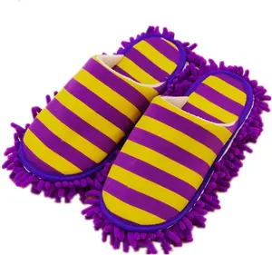 Unisex Microfiber Slippers Mop Men and Dusting Slippers Tool