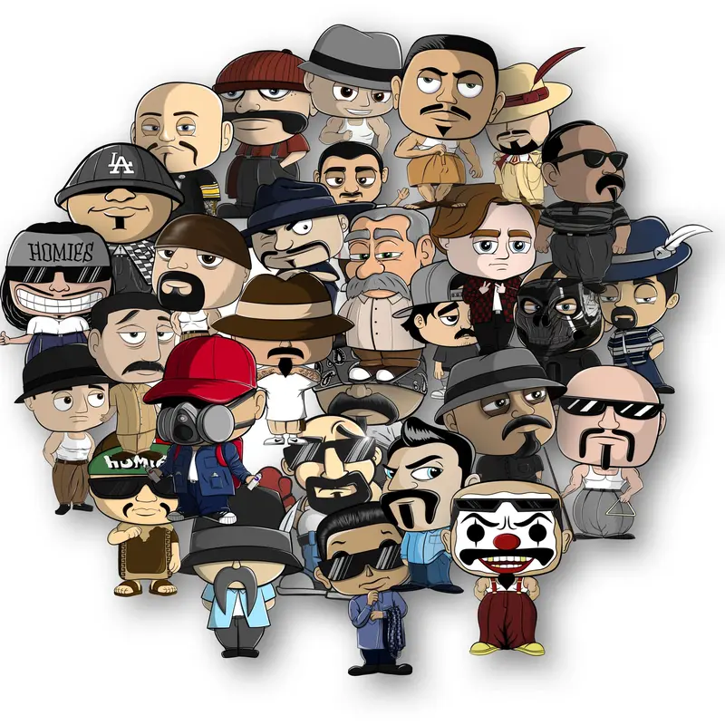 Lil Cholo Sticker Set | 30-Piece Chicano Culture Stickers | 4mm Durable All-Weather Vinyl for Cars, Laptops & More Decor Decorative Pack Waterproof