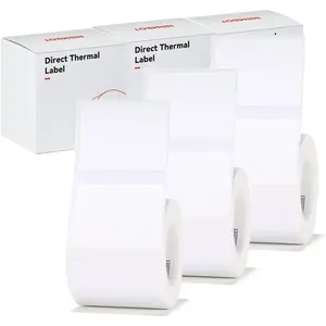 B21 Label of 3 Rolls White 40x30mm for  B1 B21 B3S Label Maker, ,Self-Adhesive Label Paper Office and  Labeling Tape Replacement.