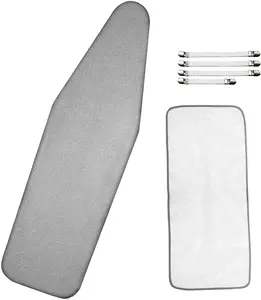Ironing Board Cover 15 x 54 Scorch and Stain Resistant Thick Padding 4 Fasteners Cloth