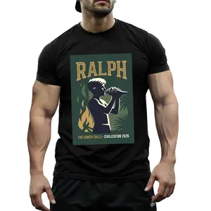 Men's Lord of the Flies Ralph Graphic T-Shirt, 100% Cotton Aesthetic Short-Sleeve Top